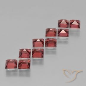 4.59 ct natürliche tiefrot Pyrop-Granat-Edelsteine, Quadrat, VS