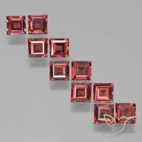 3.94 ct natürliche Mittelrot Pyrop-Granat-Edelsteine, Quadrat, VS