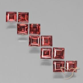 3.91 ct natürliche Mittelrot Pyrop-Granat-Edelsteine, Quadrat, VS