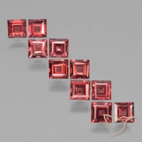 4.20 ct natürliche Mittelrot Pyrop-Granat-Edelsteine, Quadrat, VS