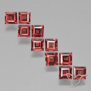 3.89 ct natürliche tiefrot Pyrop-Granat-Edelsteine, Quadrat, VS