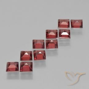 3.89 ct natürliche tiefrot Pyrop-Granat-Edelsteine, Quadrat, VS