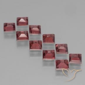 4.14 ct natürliche Mittelrot Pyrop-Granat-Edelsteine, Quadrat, VS