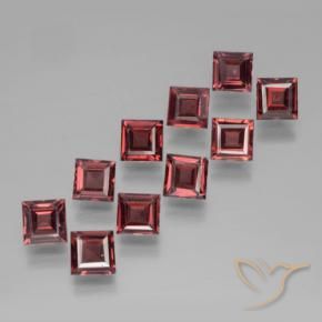 3.71 ct natürliche Mittelrot Pyrop-Granat-Edelsteine, Quadrat, VS
