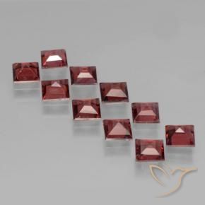 3.71 ct natürliche Mittelrot Pyrop-Granat-Edelsteine, Quadrat, VS