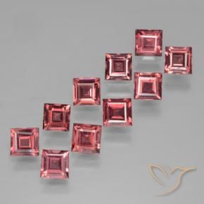 3.82 ct natürliche Mittelrot Pyrop-Granat-Edelsteine, Quadrat, VS
