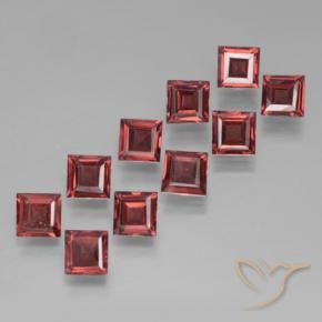 3.70 ct natürliche tiefrot Pyrop-Granat-Edelsteine, Quadrat, VS