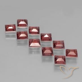 3.70 ct natürliche tiefrot Pyrop-Granat-Edelsteine, Quadrat, VS