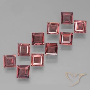 3.87 ct natürliche dunkelrot Pyrop-Granat-Edelsteine, Quadrat, VS
