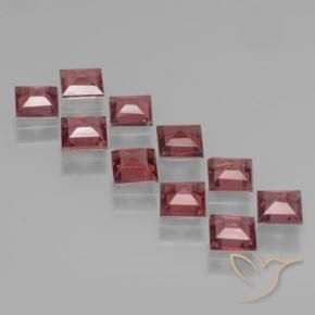 3.87 ct natürliche dunkelrot Pyrop-Granat-Edelsteine, Quadrat, VS