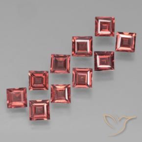 3.70 ct natürliche tiefrot Pyrop-Granat-Edelsteine, Quadrat, VS