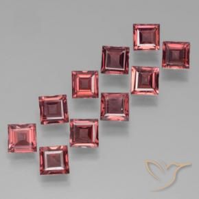3.77 ct natürliche Merlot Rot Pyrop-Granat-Edelsteine, Quadrat, VS