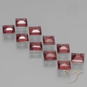 3.77 ct natürliche Merlot Rot Pyrop-Granat-Edelsteine, Quadrat, VS