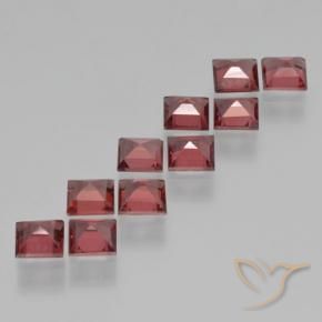 3.75 ct natürliche dunkelrot Pyrop-Granat-Edelsteine, Quadrat, VS