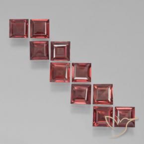 3.63 ct natürliche tiefrot Pyrop-Granat-Edelsteine, Quadrat, VS
