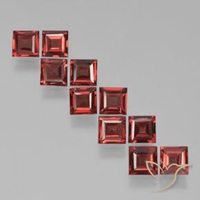 4.07 ct natürliche dunkelrot Pyrop-Granat-Edelsteine, Quadrat, VS