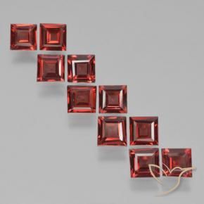 3.70 ct natürliche dunkelrot Pyrop-Granat-Edelsteine, Quadrat, VS