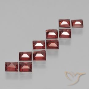 3.70 ct natürliche dunkelrot Pyrop-Granat-Edelsteine, Quadrat, VS