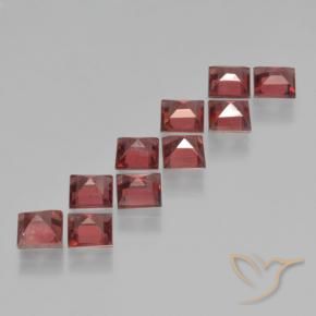 4.37 ct natürliche dunkelrot Pyrop-Granat-Edelsteine, Quadrat, VS