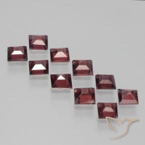 3.80 ct natürliche Tiefes Blutrot Pyrop-Granat-Edelsteine, Quadrat, VS
