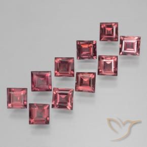 4.24 ct natürliche tiefrot Pyrop-Granat-Edelsteine, Quadrat, VS
