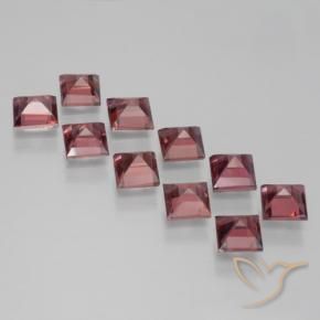 4.24 ct natürliche tiefrot Pyrop-Granat-Edelsteine, Quadrat, VS