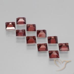 3.98 ct natürliche tiefrot Pyrop-Granat-Edelsteine, Quadrat, VS