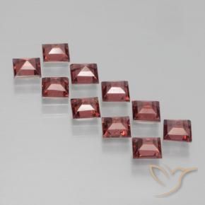3.67 ct natürliche tiefrose-rot Pyrop-Granat-Edelsteine, Quadrat, VS