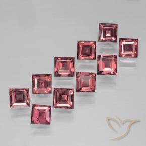 4.17 ct natürliche tiefrot Pyrop-Granat-Edelsteine, Quadrat, VS