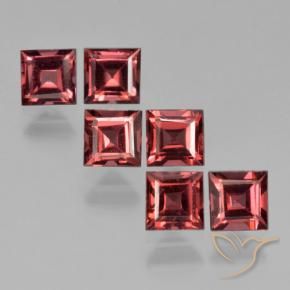 2.96 ct natürliche tiefrot Pyrop-Granat-Edelsteine, Quadrat, VS