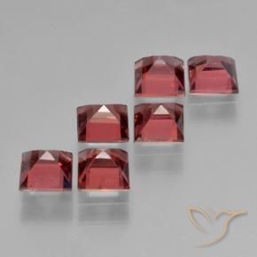 2.96 ct natürliche tiefrot Pyrop-Granat-Edelsteine, Quadrat, VS