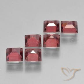 2.75 ct natürliche Scharlachroter Ton Pyrop-Granat-Edelsteine, Quadrat, VS