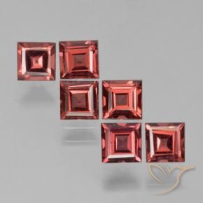 2.54 ct natürliche Mittelrot Pyrop-Granat-Edelsteine, Quadrat, VS