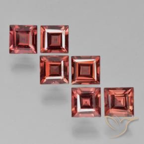 2.68 ct natürliche Scharlachrot Pyrop-Granat-Edelsteine, Quadrat, VS