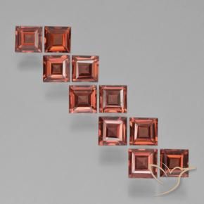 3.82 ct natürliche Mittelrot Pyrop-Granat-Edelsteine, Quadrat, VS
