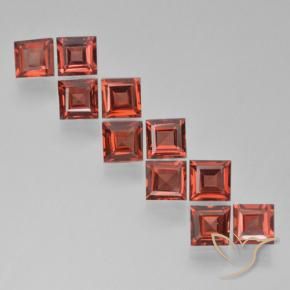 3.92 ct natürliche Hellrot Pyrop-Granat-Edelsteine, Quadrat, VS