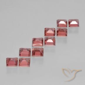 3.77 ct natürliche Hellrot Pyrop-Granat-Edelsteine, Quadrat, VS