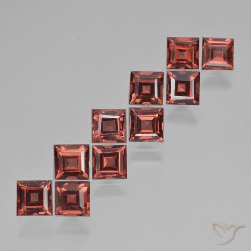 4.00ctw Natürlicher Tiefes Beerenrot Pyrop-Granat, Quadrat, VS
