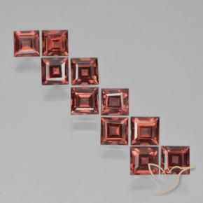 4.00 ct natürliche Tiefes Beerenrot Pyrop-Granat-Edelsteine, Quadrat, VS