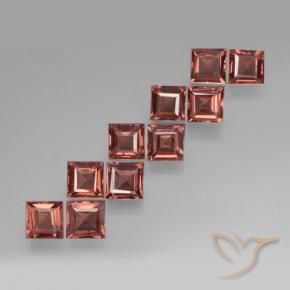 3.83 ct natürliche Tiefes Purpurrot Pyrop-Granat-Edelsteine, Quadrat, VS