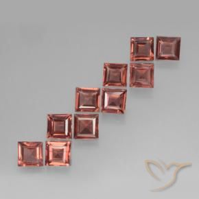 3.43 ct natürliche Mittelrot Pyrop-Granat-Edelsteine, Quadrat, VS