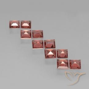 3.43 ct natürliche Mittelrot Pyrop-Granat-Edelsteine, Quadrat, VS