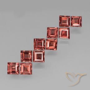 3.85 ct natürliche Mittelrot Pyrop-Granat-Edelsteine, Quadrat, VS