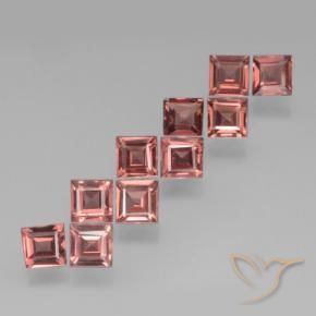 3.52 ct natürliche Mittelrot Pyrop-Granat-Edelsteine, Quadrat, VS