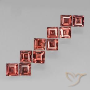 4.03 ct natürliche tiefrot Pyrop-Granat-Edelsteine, Quadrat, VS