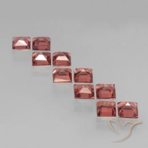 4.03 ct natürliche tiefrot Pyrop-Granat-Edelsteine, Quadrat, VS