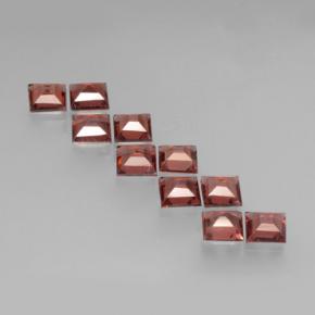 3,65 ct natürliche roter Pyrop-Edelsteine, Quadrat, VS