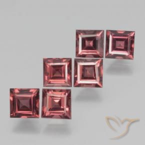 2.92 ct natürliche Mittelrot Pyrop-Granat-Edelsteine, Quadrat, VS