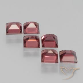 2.92 ct natürliche Mittelrot Pyrop-Granat-Edelsteine, Quadrat, VS