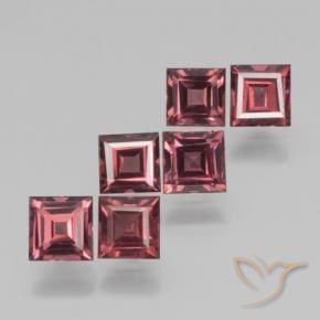2.54 ct natürliche tiefrot Pyrop-Granat-Edelsteine, Quadrat, VS
